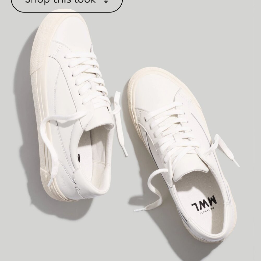 Madewell Sidewalk Low-Top Sneakers, Size 6